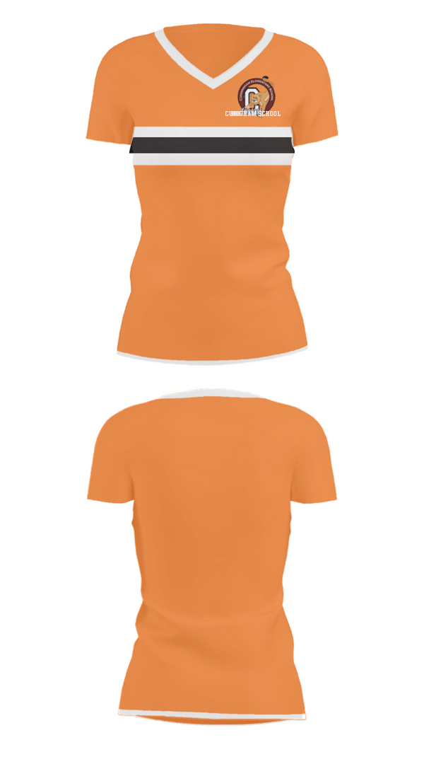 Women's Short Sleeve Vneck Shirt, Cunningham School, Men's Basketball, Teamtime, Team time, sublimation, custom sports apparel, team uniforms, spirit wear, spiritwear, sports uniforms, custom shirts, team store, custom team store, fundraiser sports, apparel fundraiser