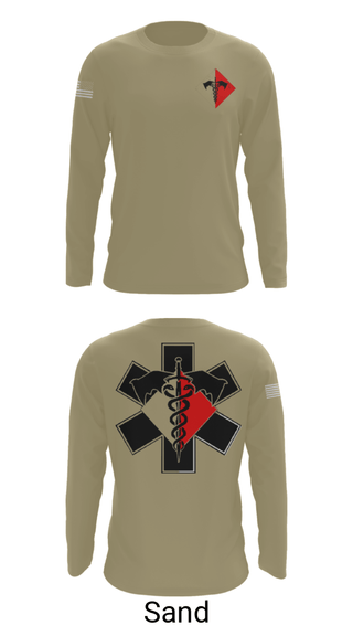 Long Sleeve Performance Shirt, 307th Medics, Army, Teamtime, Team time, sublimation, custom sports apparel, team uniforms, spirit wear, spiritwear, sports uniforms, custom shirts, team store, custom team store, fundraiser sports, apparel fundraiser