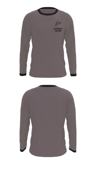 Long Sleeve Performance Shirt, Pecatonica Indians, Men's Basketball, Teamtime, Team time, sublimation, custom sports apparel, team uniforms, spirit wear, spiritwear, sports uniforms, custom shirts, team store, custom team store, fundraiser sports, apparel fundraiser