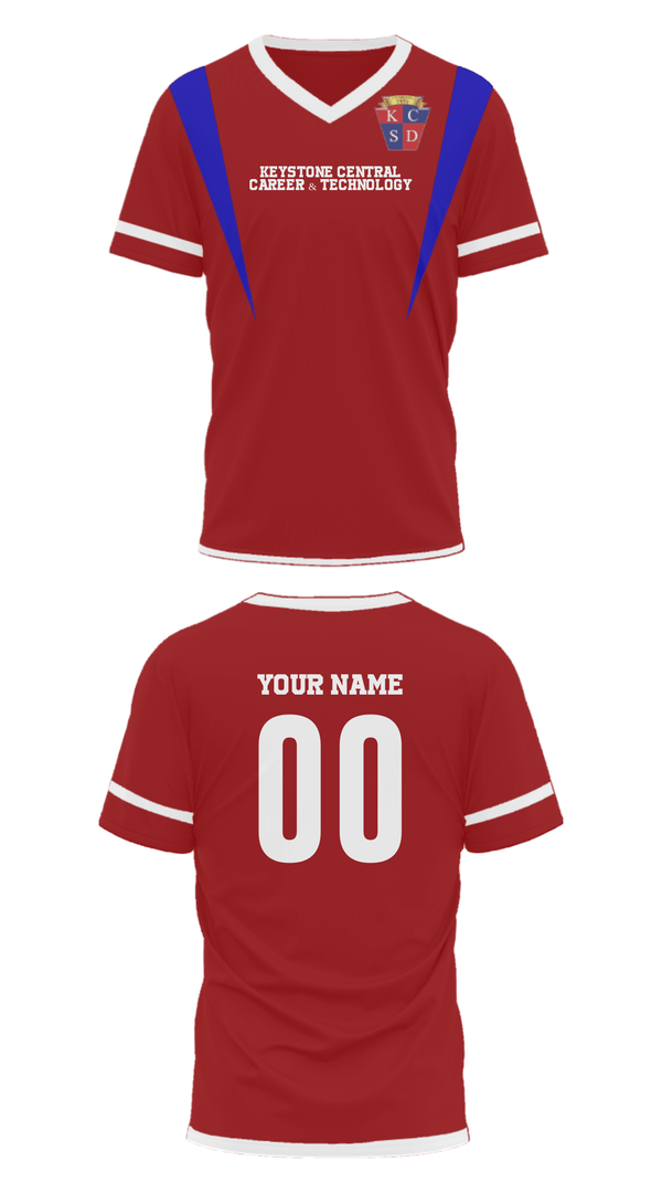 Mens Soccer Jersey, Keystone Central Career & Technology, Spirit Store, Teamtime, Team time, sublimation, custom sports apparel, team uniforms, spirit wear, spiritwear, sports uniforms, custom shirts, team store, custom team store, fundraiser sports, apparel fundraiser