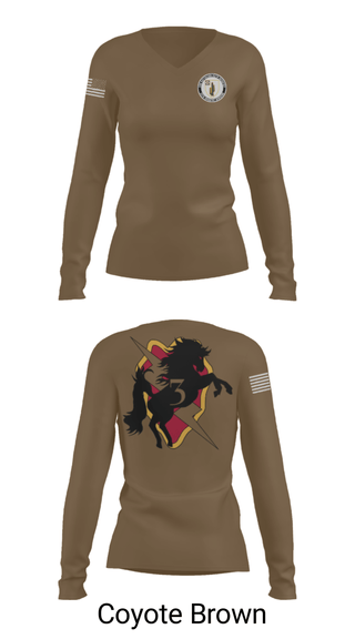 Women's Long Sleeve Vneck Shirt, , Army, Teamtime, Team time, sublimation, custom sports apparel, team uniforms, spirit wear, spiritwear, sports uniforms, custom shirts, team store, custom team store, fundraiser sports, apparel fundraiser