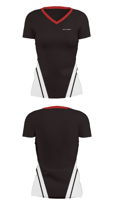Griffin Elit-Basketball 26814147 Women's Short Sleeve V-neck Shirt - 33