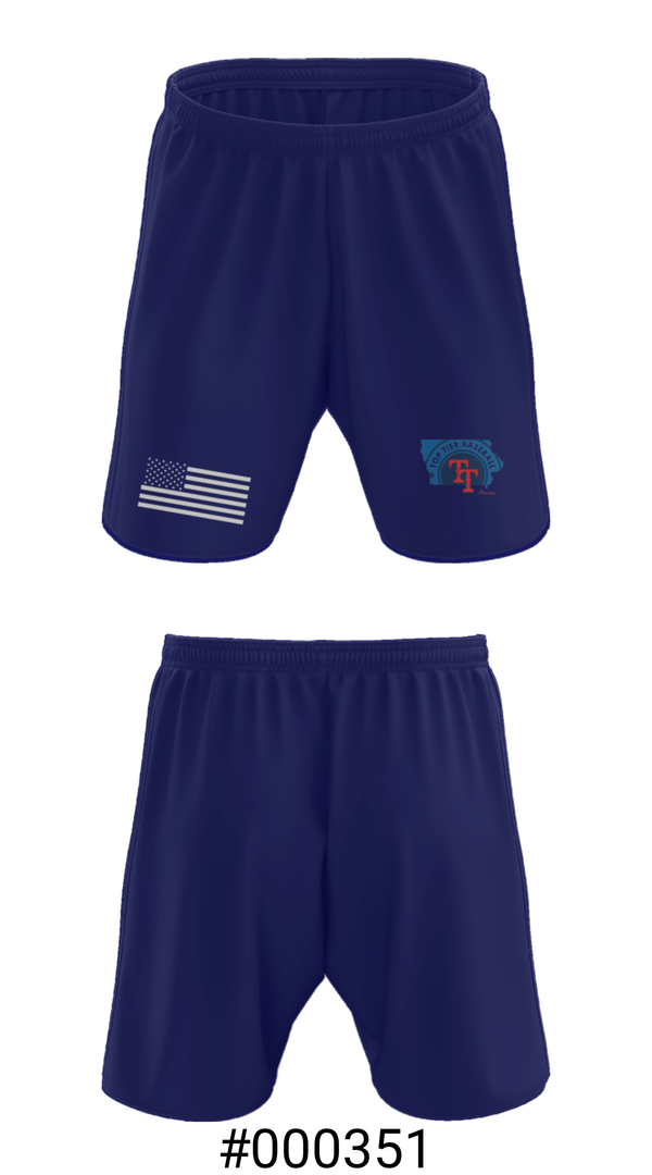 Athletic Shorts With Pockets, Top Tier Iowa, Baseball, Teamtime, Team time, sublimation, custom sports apparel, team uniforms, spirit wear, spiritwear, sports uniforms, custom shirts, team store, custom team store, fundraiser sports, apparel fundraiser