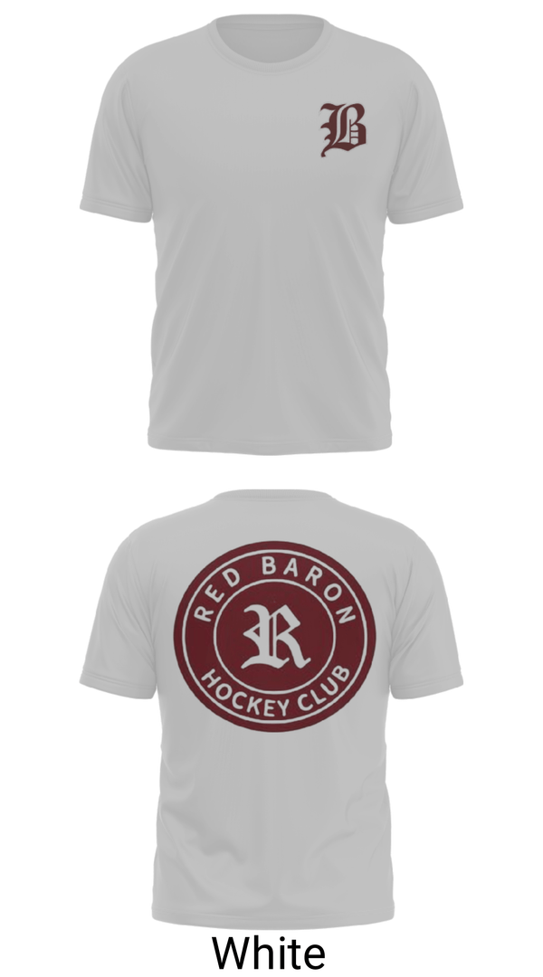 Short Sleeve Performance Shirt, Red Baron Hockey Club, Ice Hockey, Teamtime, Team time, sublimation, custom sports apparel, team uniforms, spirit wear, spiritwear, sports uniforms, custom shirts, team store, custom team store, fundraiser sports, apparel fundraiser