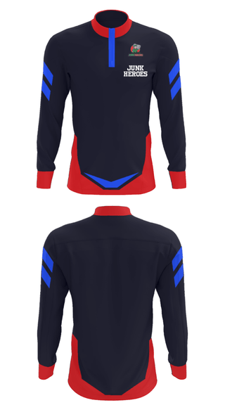 Quarter Zip Jacket, Junk Heroes, , Teamtime, Team time, sublimation, custom sports apparel, team uniforms, spirit wear, spiritwear, sports uniforms, custom shirts, team store, custom team store, fundraiser sports, apparel fundraiser