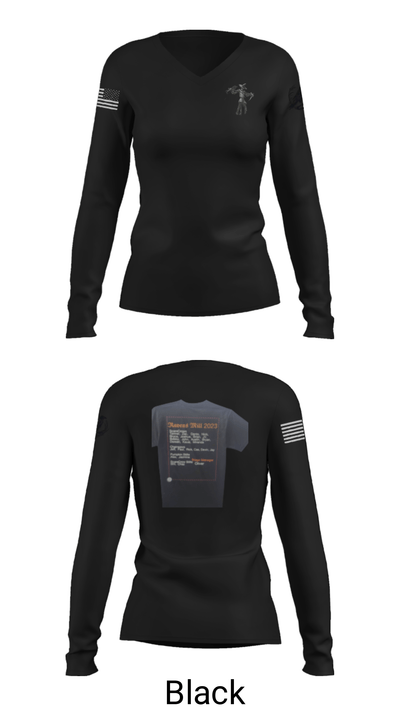 Ravens mill 2023 35032688 Women's Long Sleeve V-neck Shirt - 13