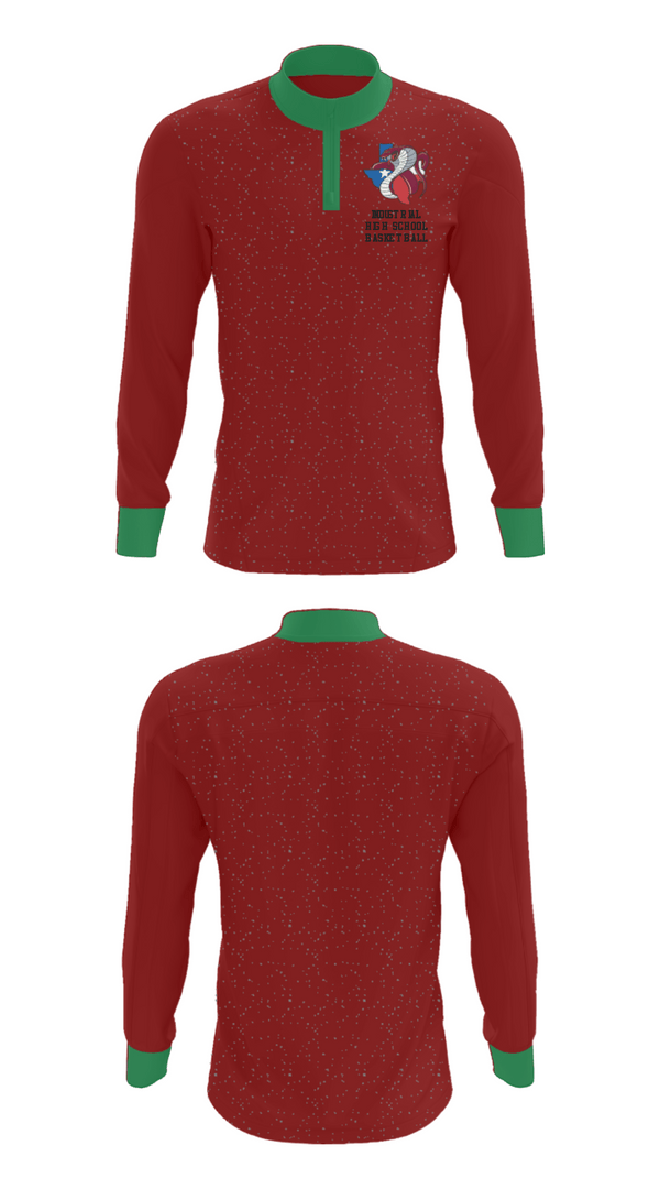 Quarter Zip Jacket, Industrial High School Basketball, Women's Basketball, Teamtime, Team time, sublimation, custom sports apparel, team uniforms, spirit wear, spiritwear, sports uniforms, custom shirts, team store, custom team store, fundraiser sports, apparel fundraiser