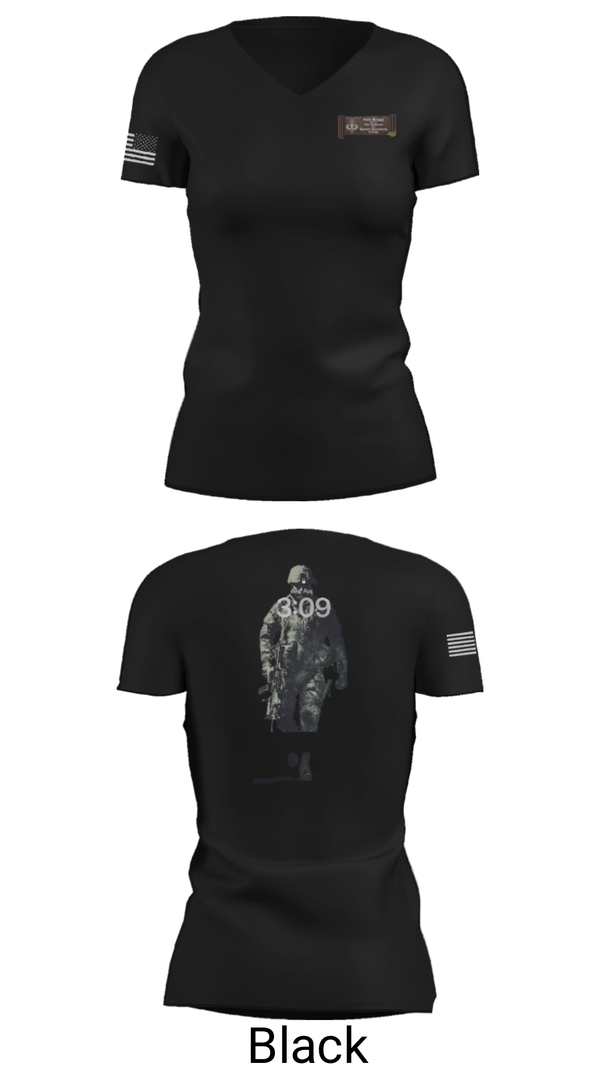 Women's Short Sleeve Vneck Shirt, , Army, Teamtime, Team time, sublimation, custom sports apparel, team uniforms, spirit wear, spiritwear, sports uniforms, custom shirts, team store, custom team store, fundraiser sports, apparel fundraiser