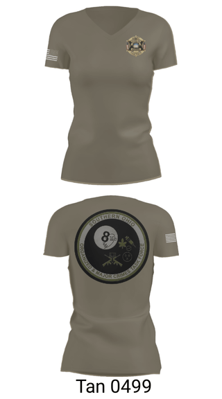 Women's Short Sleeve Vneck Shirt, Southern Ohio Organized and Major Crimes Task Force, Police, Teamtime, Team time, sublimation, custom sports apparel, team uniforms, spirit wear, spiritwear, sports uniforms, custom shirts, team store, custom team store, fundraiser sports, apparel fundraiser