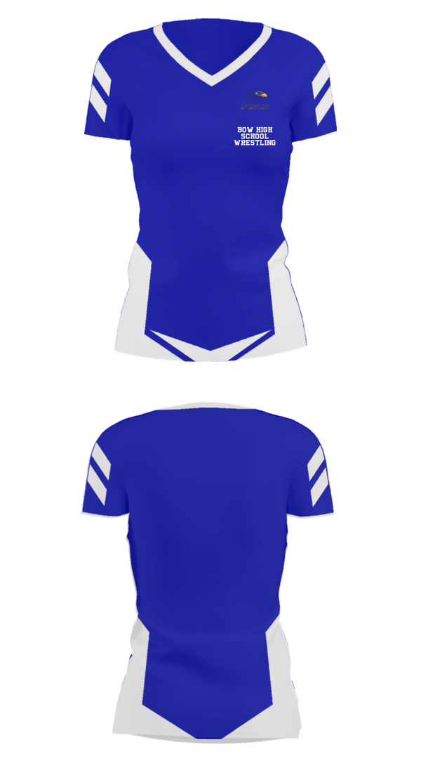 Women's Short Sleeve Vneck Shirt, Bow High School Wrestling, Wrestling, Teamtime, Team time, sublimation, custom sports apparel, team uniforms, spirit wear, spiritwear, sports uniforms, custom shirts, team store, custom team store, fundraiser sports, apparel fundraiser