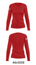 Laredo Martin High School 20650307 Women's Long Sleeve V-neck Shirt - 20