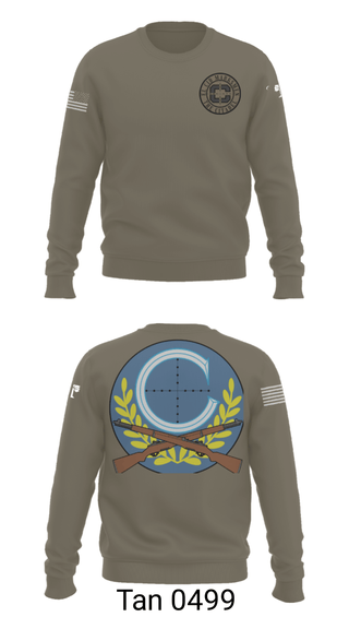 Crew Neck Sweatshirt, El Cid Marksmen, the Competitive Shooting Club at The Citadel, , Teamtime, Team time, sublimation, custom sports apparel, team uniforms, spirit wear, spiritwear, sports uniforms, custom shirts, team store, custom team store, fundraiser sports, apparel fundraiser