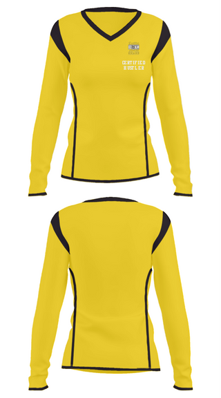Women's Long Sleeve Vneck Shirt, Certified HustlerCertified Hustler, , Teamtime, Team time, sublimation, custom sports apparel, team uniforms, spirit wear, spiritwear, sports uniforms, custom shirts, team store, custom team store, fundraiser sports, apparel fundraiser