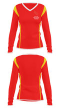 Clearwater Central Catholic High School Basketball 39449861 Women's Long Sleeve V-neck Shirt - 36