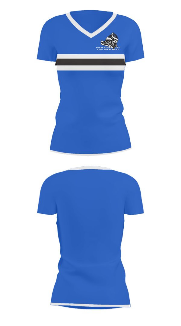 Women's Short Sleeve Vneck Shirt, Northern Valley Regional High School at Demarest Wrestling, Wrestling, Teamtime, Team time, sublimation, custom sports apparel, team uniforms, spirit wear, spiritwear, sports uniforms, custom shirts, team store, custom team store, fundraiser sports, apparel fundraiser