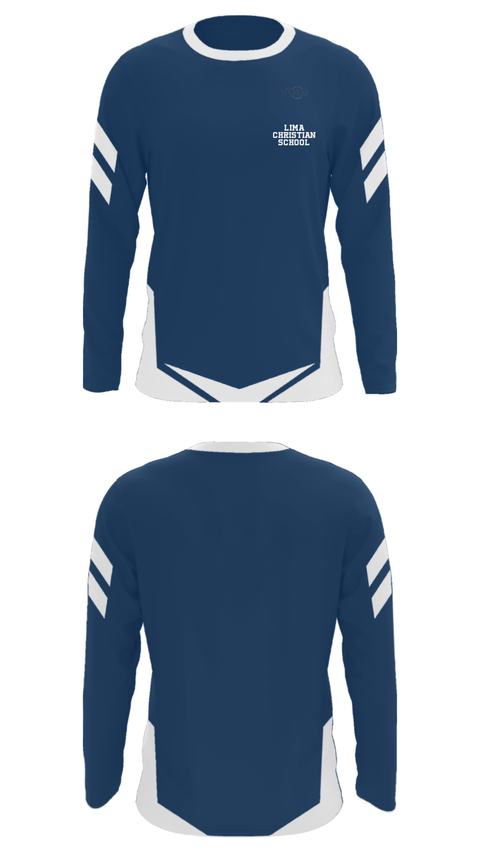Long Sleeve Performance Shirt, Lima Christian School, Spirit Store, Teamtime, Team time, sublimation, custom sports apparel, team uniforms, spirit wear, spiritwear, sports uniforms, custom shirts, team store, custom team store, fundraiser sports, apparel fundraiser