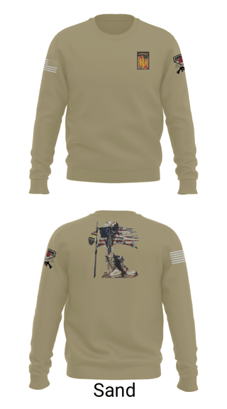 Crew Neck Sweatshirt, 18th FA BDE Airborne, Army, Teamtime, Team time, sublimation, custom sports apparel, team uniforms, spirit wear, spiritwear, sports uniforms, custom shirts, team store, custom team store, fundraiser sports, apparel fundraiser