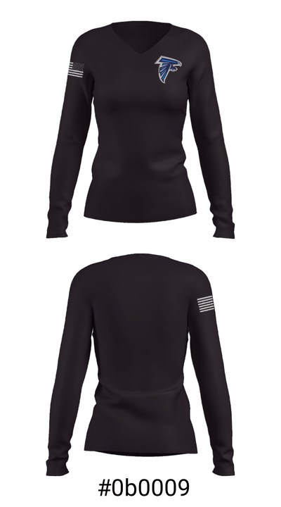 Freeman High School 19134190 Women's Long Sleeve V-neck Shirt - 20