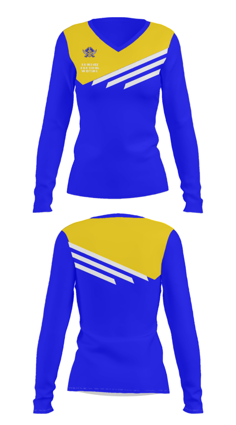 Women's Long Sleeve Vneck Shirt, Brunswick High School Wrestling, Wrestling, Teamtime, Team time, sublimation, custom sports apparel, team uniforms, spirit wear, spiritwear, sports uniforms, custom shirts, team store, custom team store, fundraiser sports, apparel fundraiser