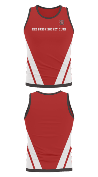 Tank Top, Red Baron Hockey Club, Ice Hockey, Teamtime, Team time, sublimation, custom sports apparel, team uniforms, spirit wear, spiritwear, sports uniforms, custom shirts, team store, custom team store, fundraiser sports, apparel fundraiser