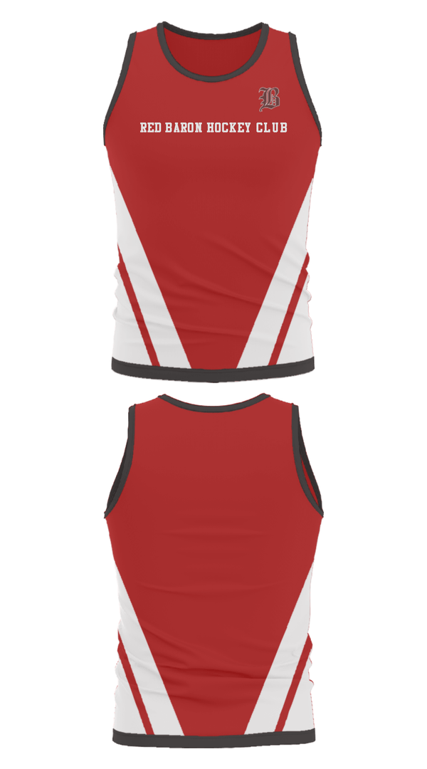 Tank Top, Red Baron Hockey Club, Ice Hockey, Teamtime, Team time, sublimation, custom sports apparel, team uniforms, spirit wear, spiritwear, sports uniforms, custom shirts, team store, custom team store, fundraiser sports, apparel fundraiser