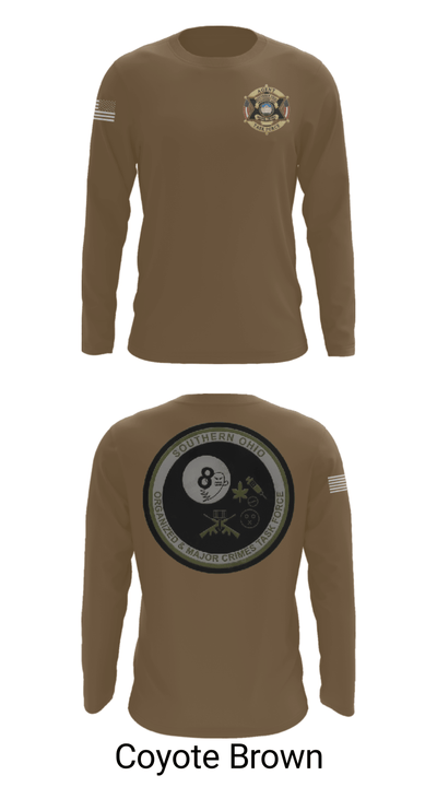 Southern Ohio Organized and Major Crimes Task Force 32942427 Long Sleeve Performance Shirt - 11