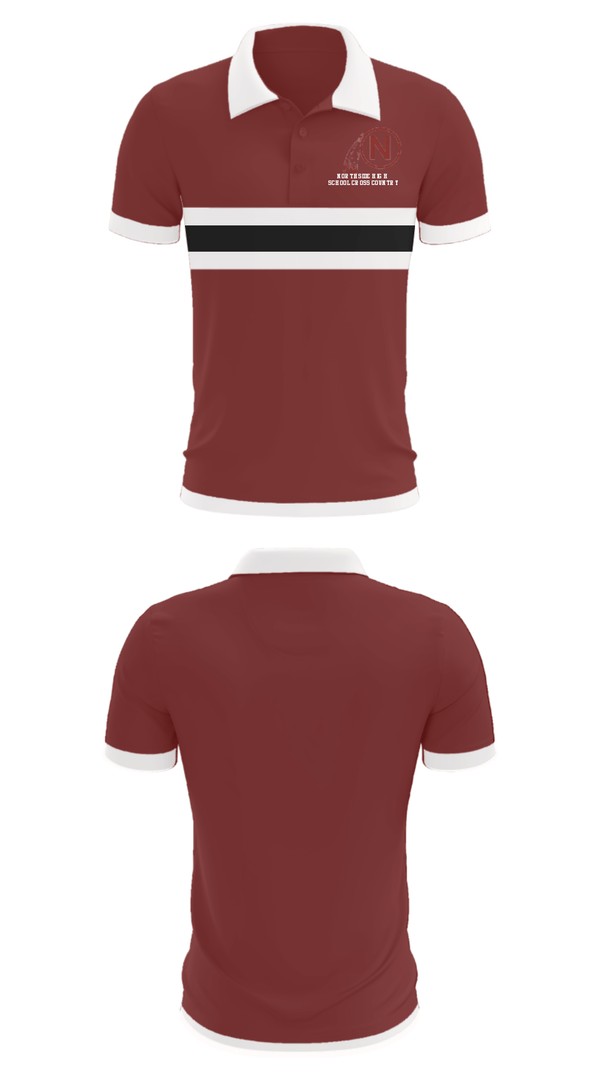 Short Sleeve Performance Polo, Northside High School Cross Country, Cross Country, Teamtime, Team time, sublimation, custom sports apparel, team uniforms, spirit wear, spiritwear, sports uniforms, custom shirts, team store, custom team store, fundraiser sports, apparel fundraiser