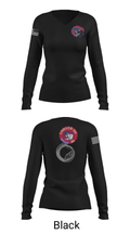 Carver rams 76040751 Women's Long Sleeve V-neck Shirt - 13