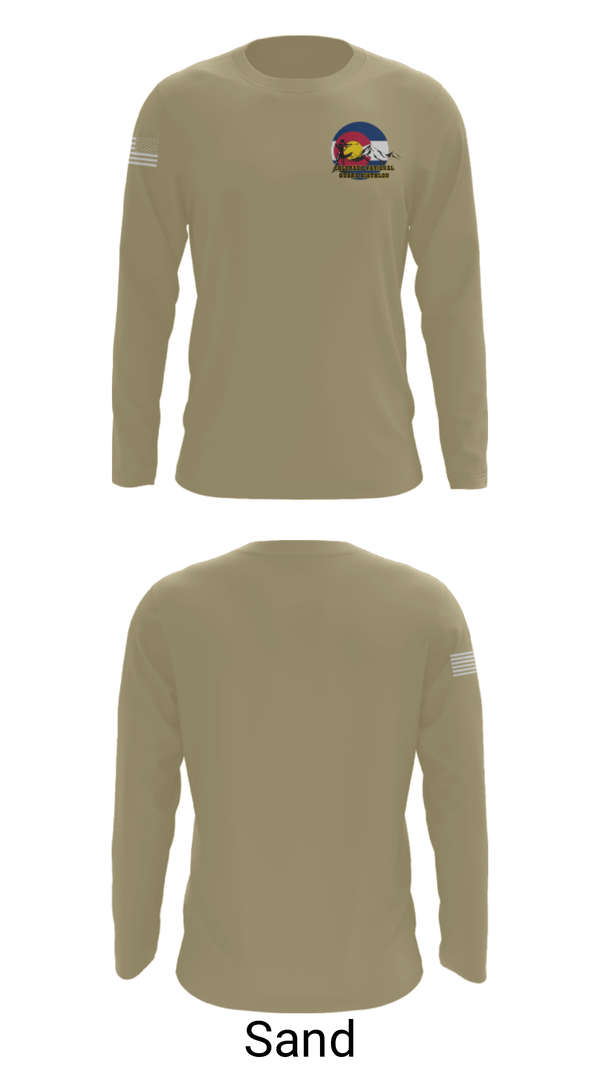 Long Sleeve Performance Shirt, Colorado National Guard Biathlon Team, National Guard, Teamtime, Team time, sublimation, custom sports apparel, team uniforms, spirit wear, spiritwear, sports uniforms, custom shirts, team store, custom team store, fundraiser sports, apparel fundraiser
