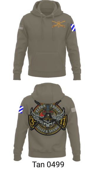 Hoodie, A/3-17 ACS, Army, Teamtime, Team time, sublimation, custom sports apparel, team uniforms, spirit wear, spiritwear, sports uniforms, custom shirts, team store, custom team store, fundraiser sports, apparel fundraiser