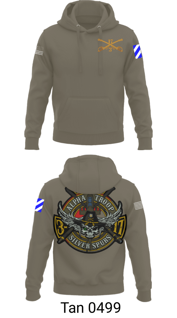 Hoodie, A/3-17 ACS, Army, Teamtime, Team time, sublimation, custom sports apparel, team uniforms, spirit wear, spiritwear, sports uniforms, custom shirts, team store, custom team store, fundraiser sports, apparel fundraiser
