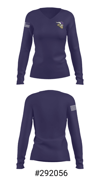 Women's Long Sleeve Vneck Shirt, North Kitsap High School Gymnastics, Spirit Store, Teamtime, Team time, sublimation, custom sports apparel, team uniforms, spirit wear, spiritwear, sports uniforms, custom shirts, team store, custom team store, fundraiser sports, apparel fundraiser