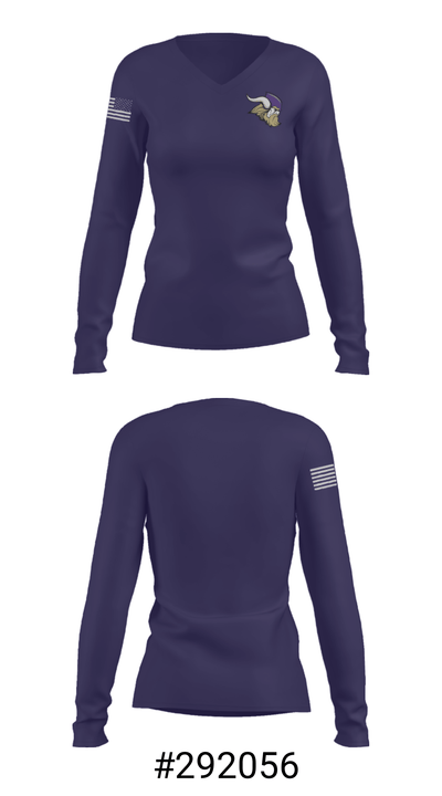North Kitsap High School Gymnastics 10413681 Women's Long Sleeve V-neck Shirt - 20