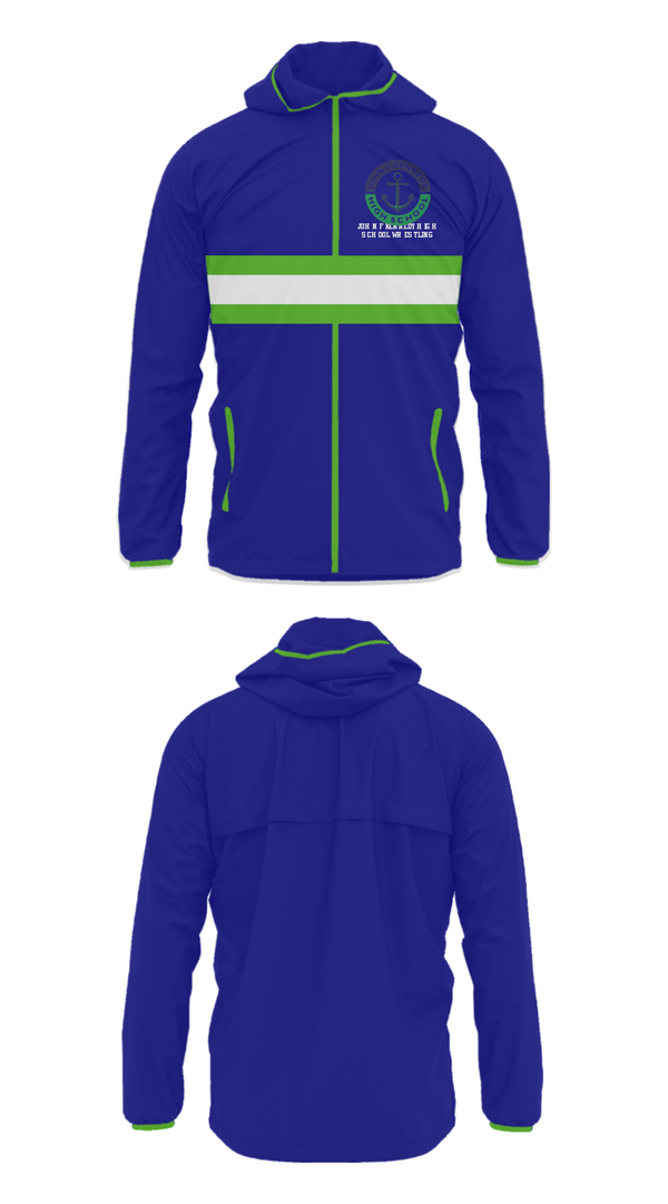 Windbreaker, John F Kennedy High School Wrestling, Wrestling, Teamtime, Team time, sublimation, custom sports apparel, team uniforms, spirit wear, spiritwear, sports uniforms, custom shirts, team store, custom team store, fundraiser sports, apparel fundraiser