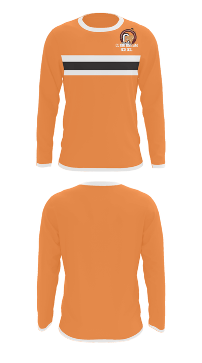 Cunningham School 39568608 Long Sleeve Performance Shirt - 23