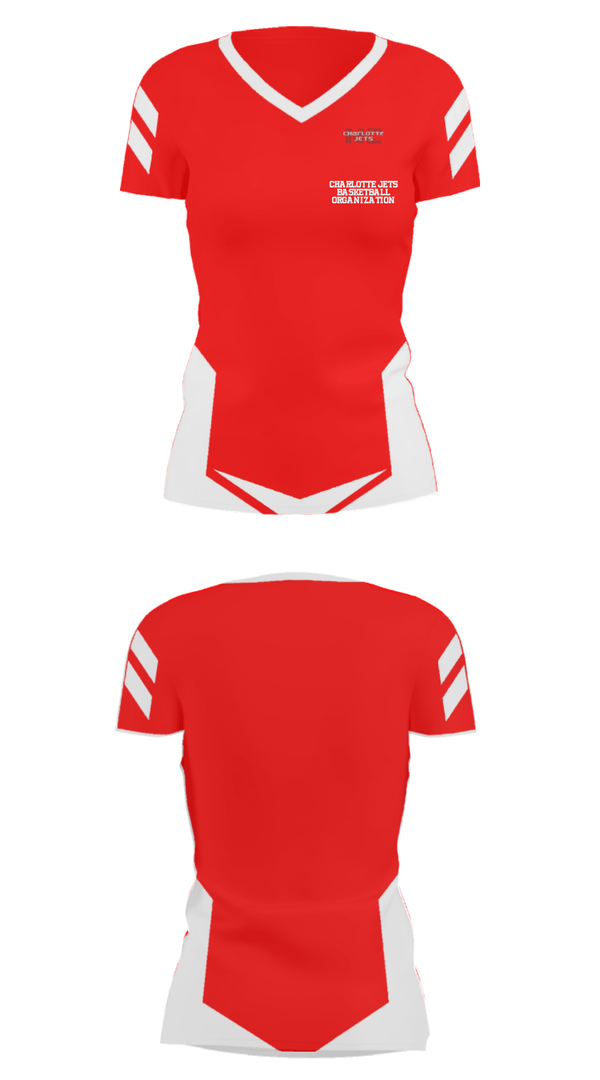 Women's Short Sleeve Vneck Shirt, Charlotte Jets Basketball Organization, Men's Basketball, Teamtime, Team time, sublimation, custom sports apparel, team uniforms, spirit wear, spiritwear, sports uniforms, custom shirts, team store, custom team store, fundraiser sports, apparel fundraiser