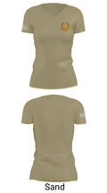 405th Civil Affairs Battalion 83178840 Women's Short Sleeve V-neck Shirt - 44
