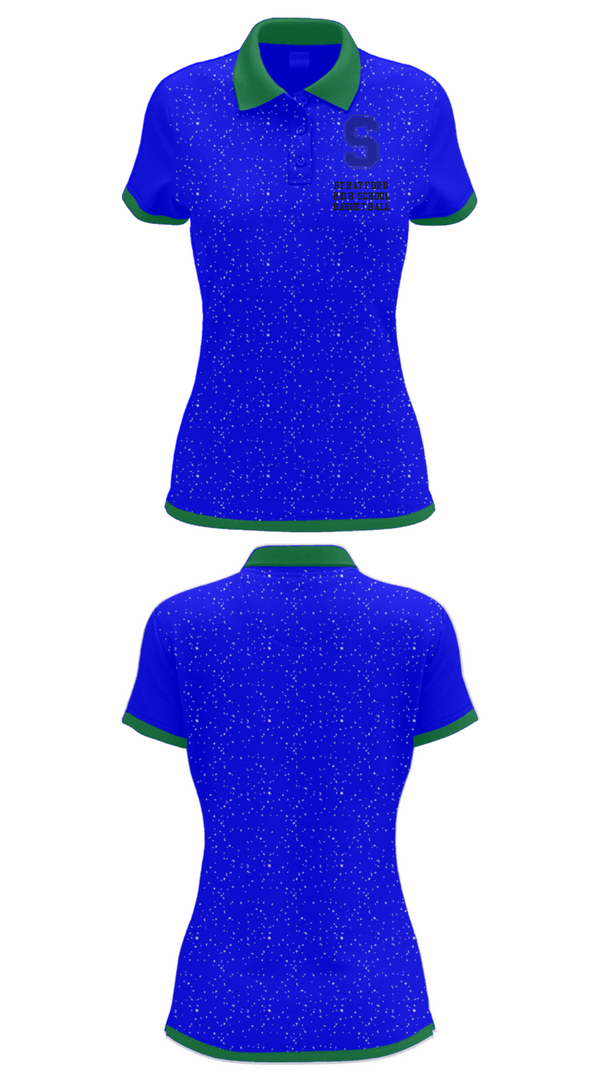 Women's Short Sleeve Performance Polo, Stratford High School Basketball, Men's Basketball, Teamtime, Team time, sublimation, custom sports apparel, team uniforms, spirit wear, spiritwear, sports uniforms, custom shirts, team store, custom team store, fundraiser sports, apparel fundraiser