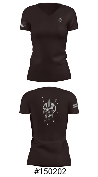 MSPD SRT 63007805 Women's Short Sleeve V-neck Shirt - 4