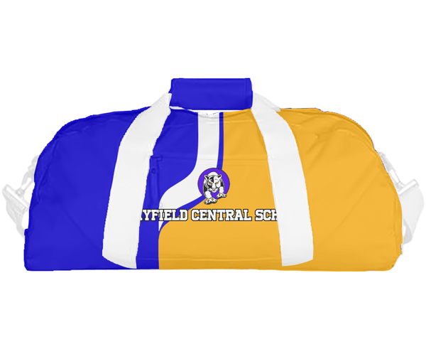 Duffle Bag, Mayfield Central School, Spirit Store, Teamtime, Team time, sublimation, custom sports apparel, team uniforms, spirit wear, spiritwear, sports uniforms, custom shirts, team store, custom team store, fundraiser sports, apparel fundraiser
