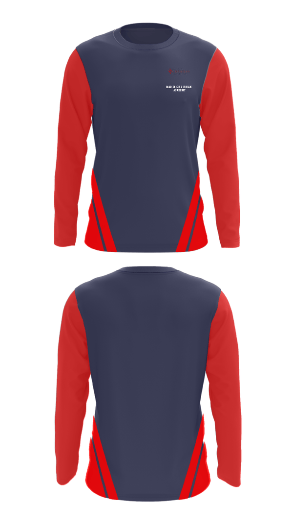 Long Sleeve Performance Shirt, Marin Christian Academy, Spirit Store, Teamtime, Team time, sublimation, custom sports apparel, team uniforms, spirit wear, spiritwear, sports uniforms, custom shirts, team store, custom team store, fundraiser sports, apparel fundraiser