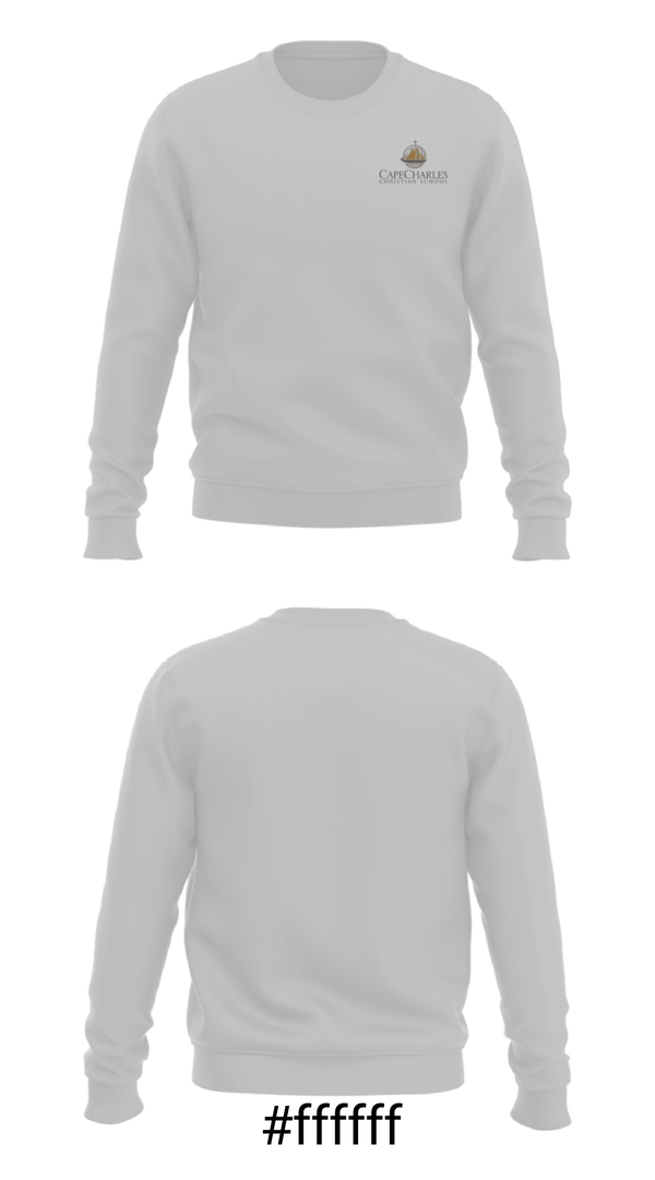 Crew Neck Sweatshirt, Cape Charles Christian School, Spirit Store, Teamtime, Team time, sublimation, custom sports apparel, team uniforms, spirit wear, spiritwear, sports uniforms, custom shirts, team store, custom team store, fundraiser sports, apparel fundraiser