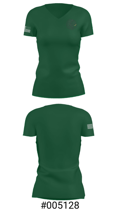 Satanta Junior High School 30254138 Women's Short Sleeve V-neck Shirt - 21
