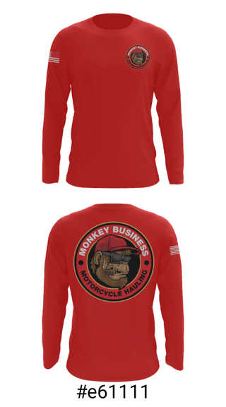 Long Sleeve Performance Shirt, Monkey Business Motorcycke Hauling, , Teamtime, Team time, sublimation, custom sports apparel, team uniforms, spirit wear, spiritwear, sports uniforms, custom shirts, team store, custom team store, fundraiser sports, apparel fundraiser