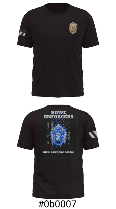 Rowe Enforcers 68406360 Short Sleeve Performance Shirt - 6