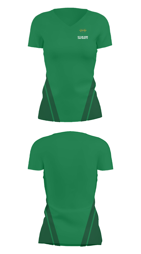 Women's Short Sleeve Vneck Shirt, Cutler Ridge Components, , Teamtime, Team time, sublimation, custom sports apparel, team uniforms, spirit wear, spiritwear, sports uniforms, custom shirts, team store, custom team store, fundraiser sports, apparel fundraiser