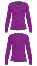 Cypress Lake High School Basketball 37127519 Women's Long Sleeve V-neck Shirt - 34