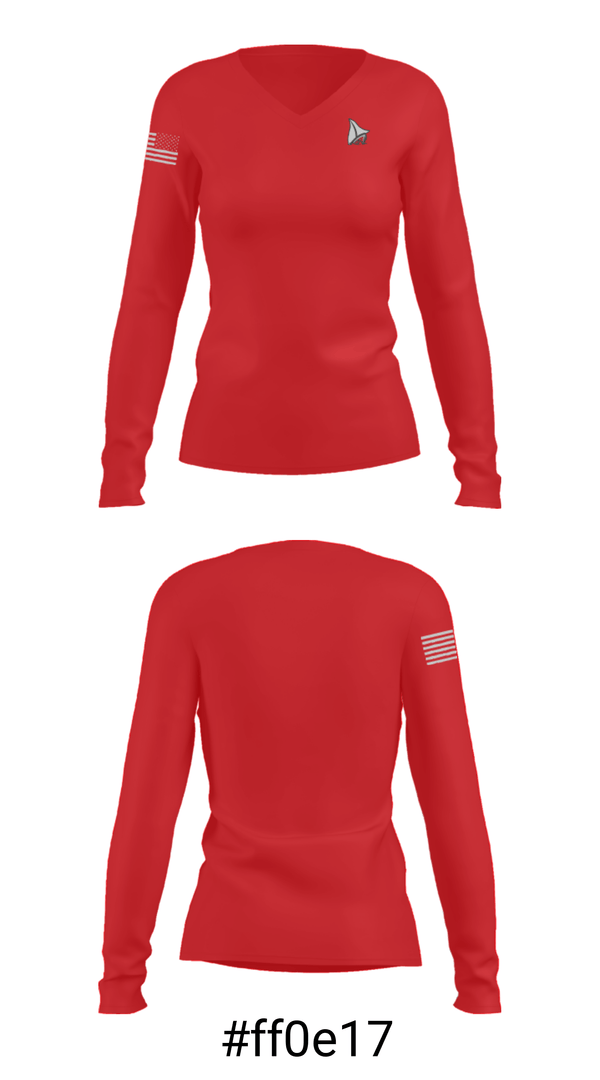 Women's Long Sleeve Vneck Shirt, Lakers, Swimming, Teamtime, Team time, sublimation, custom sports apparel, team uniforms, spirit wear, spiritwear, sports uniforms, custom shirts, team store, custom team store, fundraiser sports, apparel fundraiser