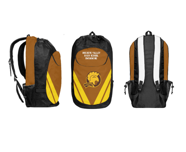 Gear Bag, Buckeye Valley High School Swimming, Swimming, Teamtime, Team time, sublimation, custom sports apparel, team uniforms, spirit wear, spiritwear, sports uniforms, custom shirts, team store, custom team store, fundraiser sports, apparel fundraiser