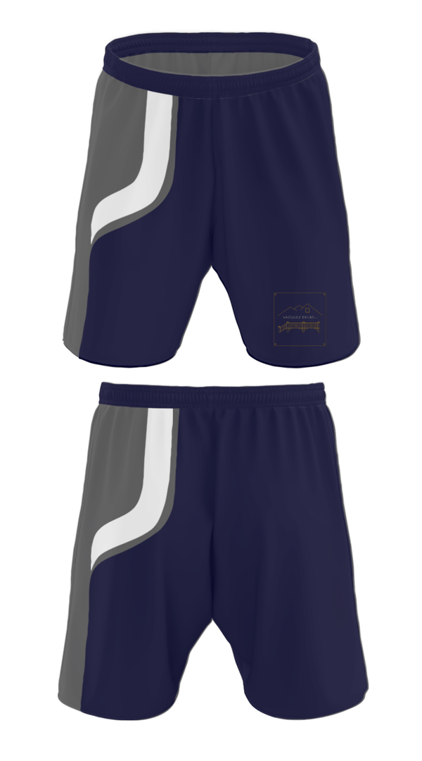 Athletic Shorts With Pockets, Vazquez Decks LLC, , Teamtime, Team time, sublimation, custom sports apparel, team uniforms, spirit wear, spiritwear, sports uniforms, custom shirts, team store, custom team store, fundraiser sports, apparel fundraiser